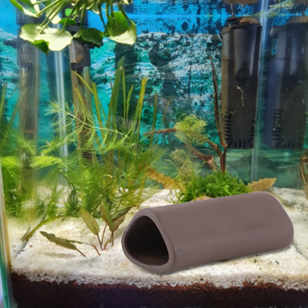 Shrimp Ceramic Nest Fish Tank Special Shaped Cave Ceramic Aquarium Crystal Shrimp House Ornamental  Earthen Tube House Fish Tool