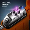 2024 Waterproof Double Arc Lighter USB Rechargeable Windproof Plasma Lighter Outdoor Camping Flameless Smoking Accessories 2