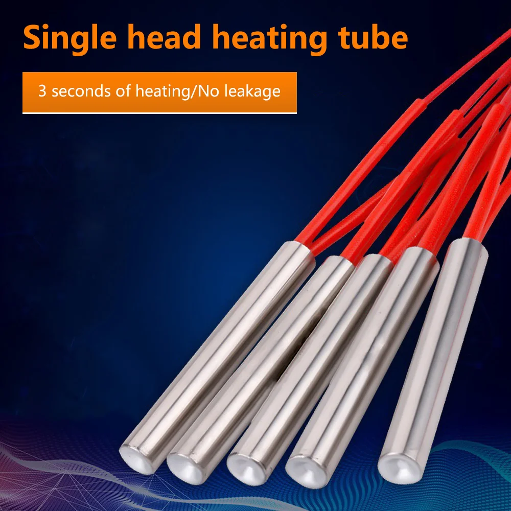 금형 카트리지 히터 가열 요소 원통형 관 점화 점화 핫로드 6mm/8mm/10mm/12mm 튜브 AC 220V 100W-200W