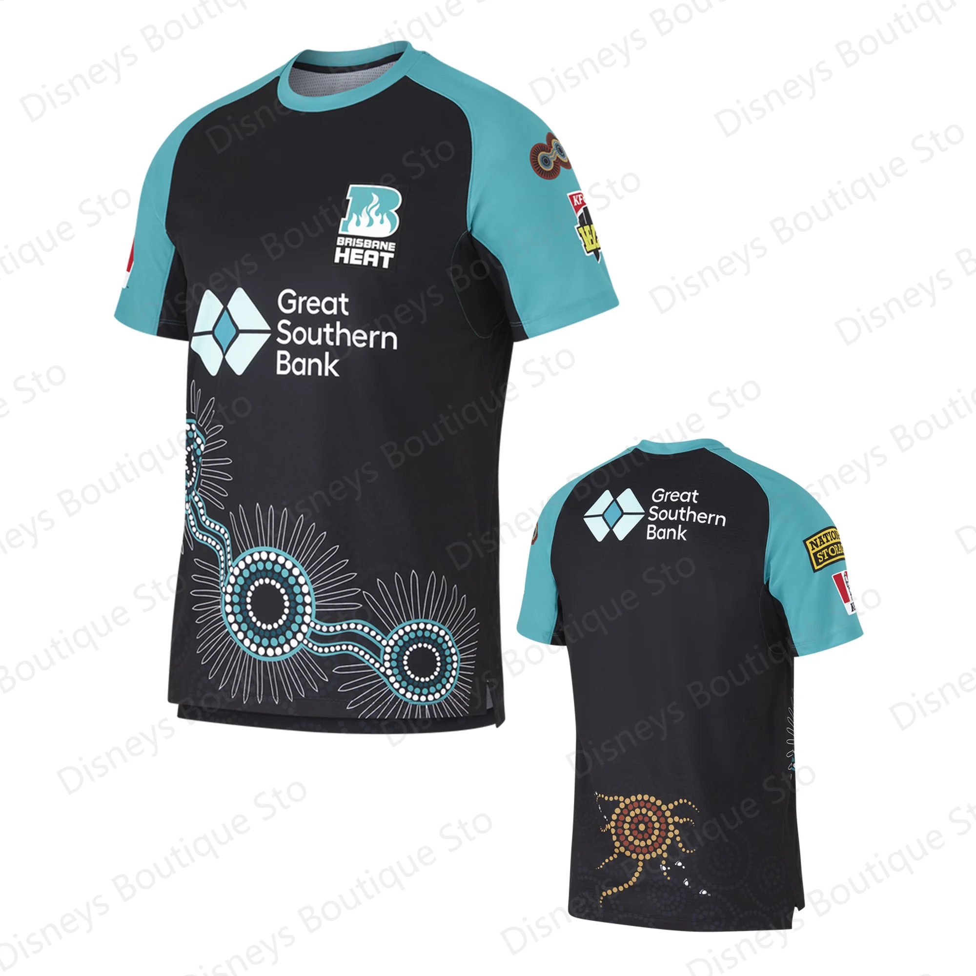 Summer Australian BBL Brisbane Heat Jersey Indigenous BBL Shirt Training Jersey Kid Uniform For Adult&Kid training jersey