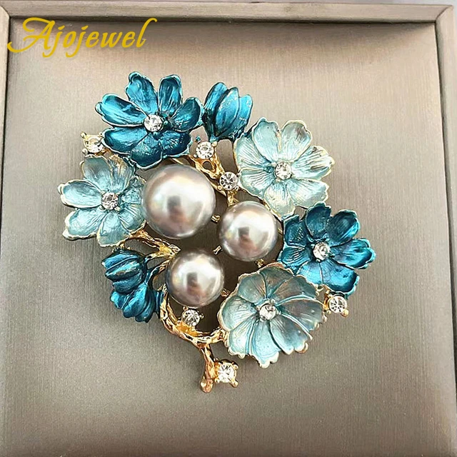 Wholesale Alloy Enamel Charm Safety Pin Brooches 