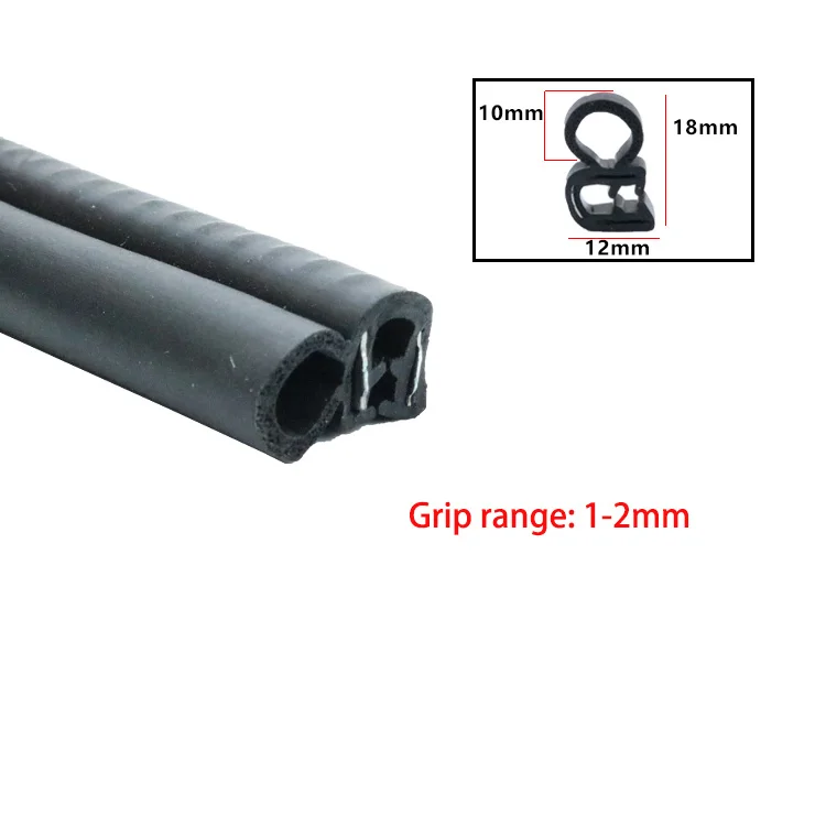 Durable U-Type Rubber Edge Guard - Anti-Collision & Waterproof Sealing Strip