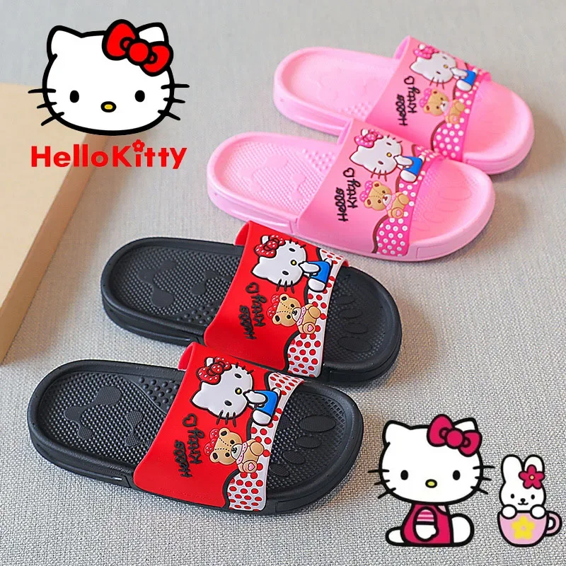 Sandal Anak Perempuan, Hello Kitty, Kartun, untuk Anak Perempuan