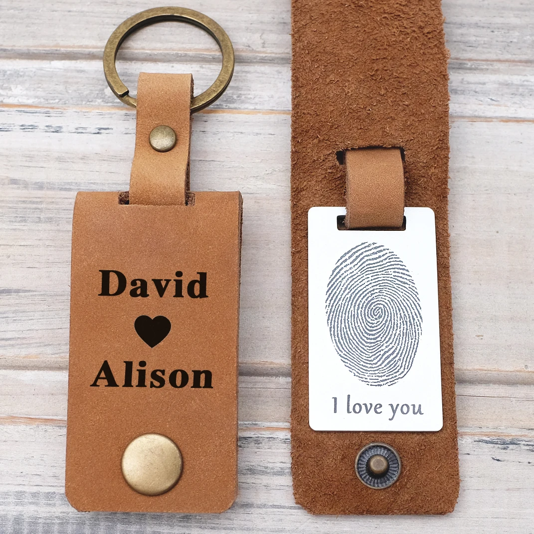 Actual Fingerprint Keychain Personalized Fingerprint Keychain Custom