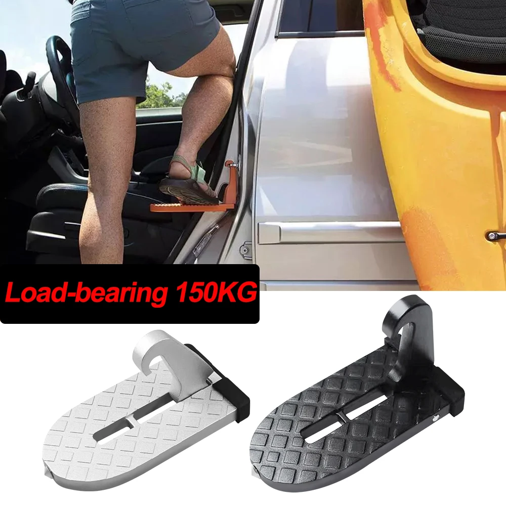 Foldable Car Roof Rack Step Car Door Step Multifunction Universal Latch Hook Foot Pedal Aluminium Alloy Safety car accessories vertex steering wheel