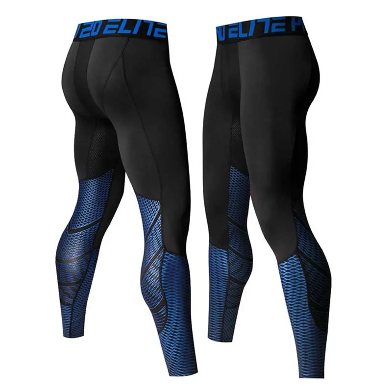 Sports Leggings Compression Pants Men Running Tights Compress Yoga Pants GYM Exercise Fitness Leggings Workout Basketball Exercise Train Sports Clothing UX55