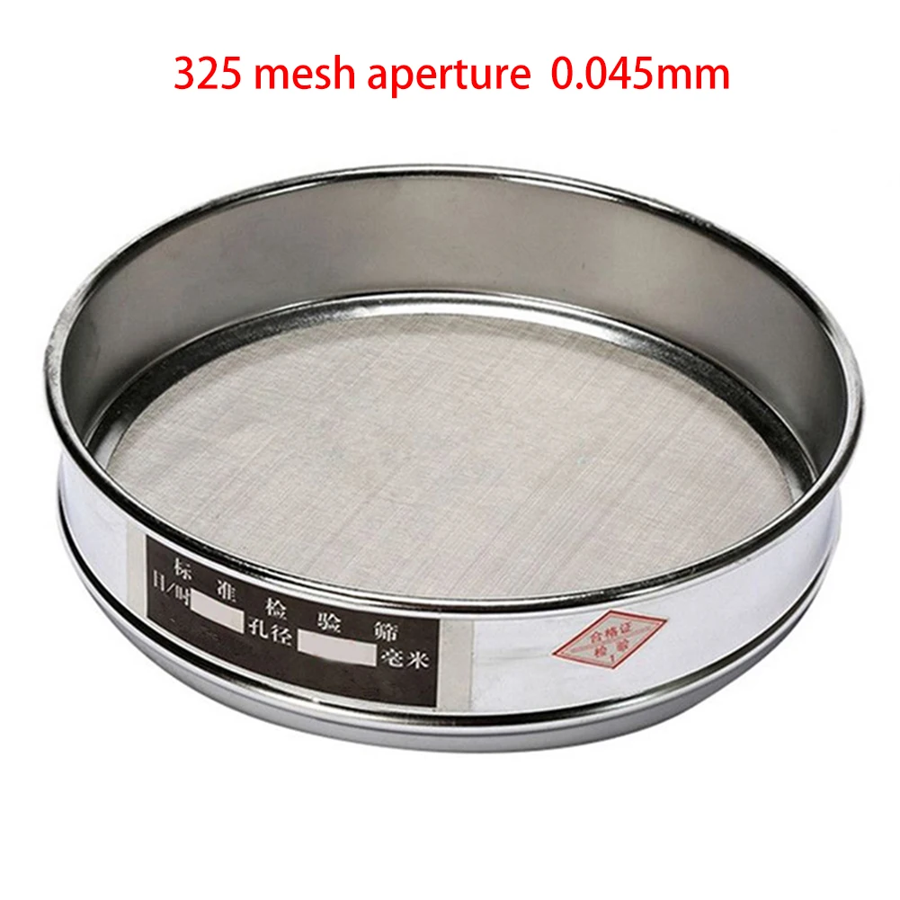 20cm Chrome Mesh Sieve for Sample Inspection 4 Mesh and 600 Mesh Stainless Steel Test Sieve for Laboratory and Industrial Use