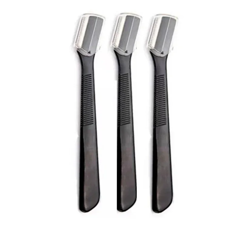 3 Pcs Eyebrow Trimmer Face Razor Eyebrow Portable Blades Shaver Knife Hair Remover Set Makeup Profiler Tools