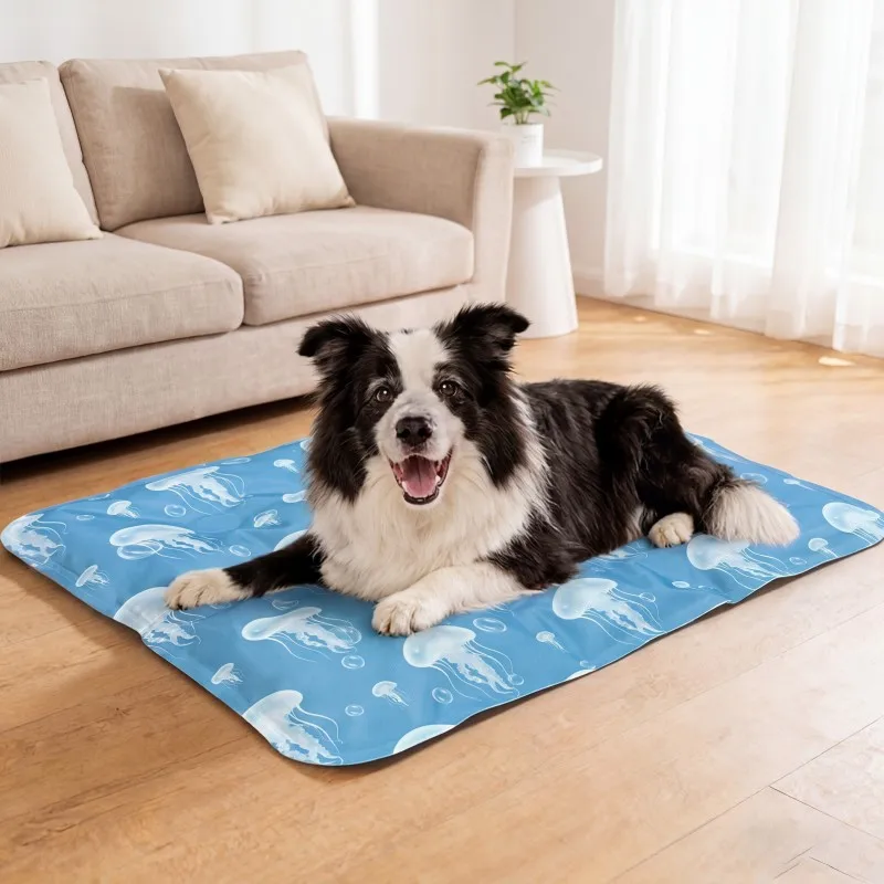 Pet Cooling Mat For Dogs And Cats Air Conditioning Gel Mat For Pets Soft Breathable Waterproof Non-Slip Pet Mat For Hot Weather_voghion.com