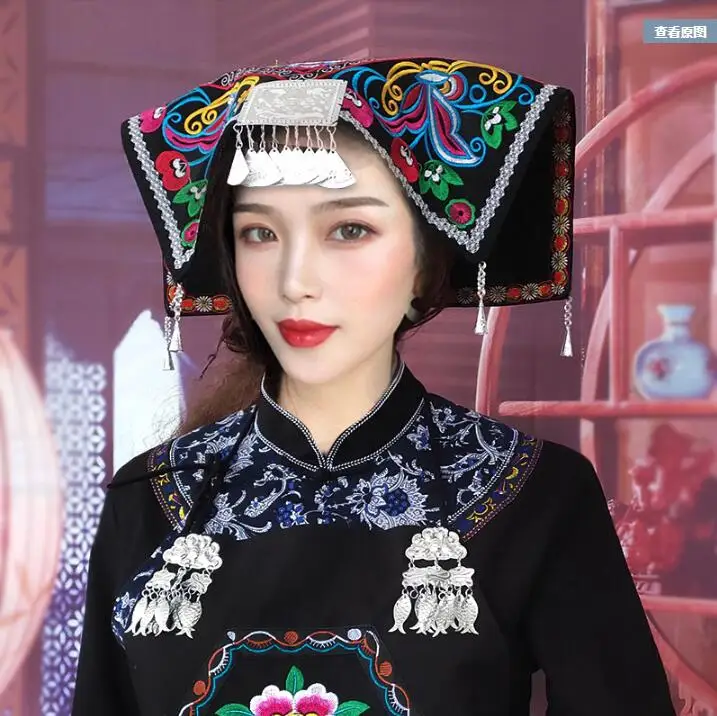 

Guizhou Miao Zhuang повязка на голову женский головной Убор