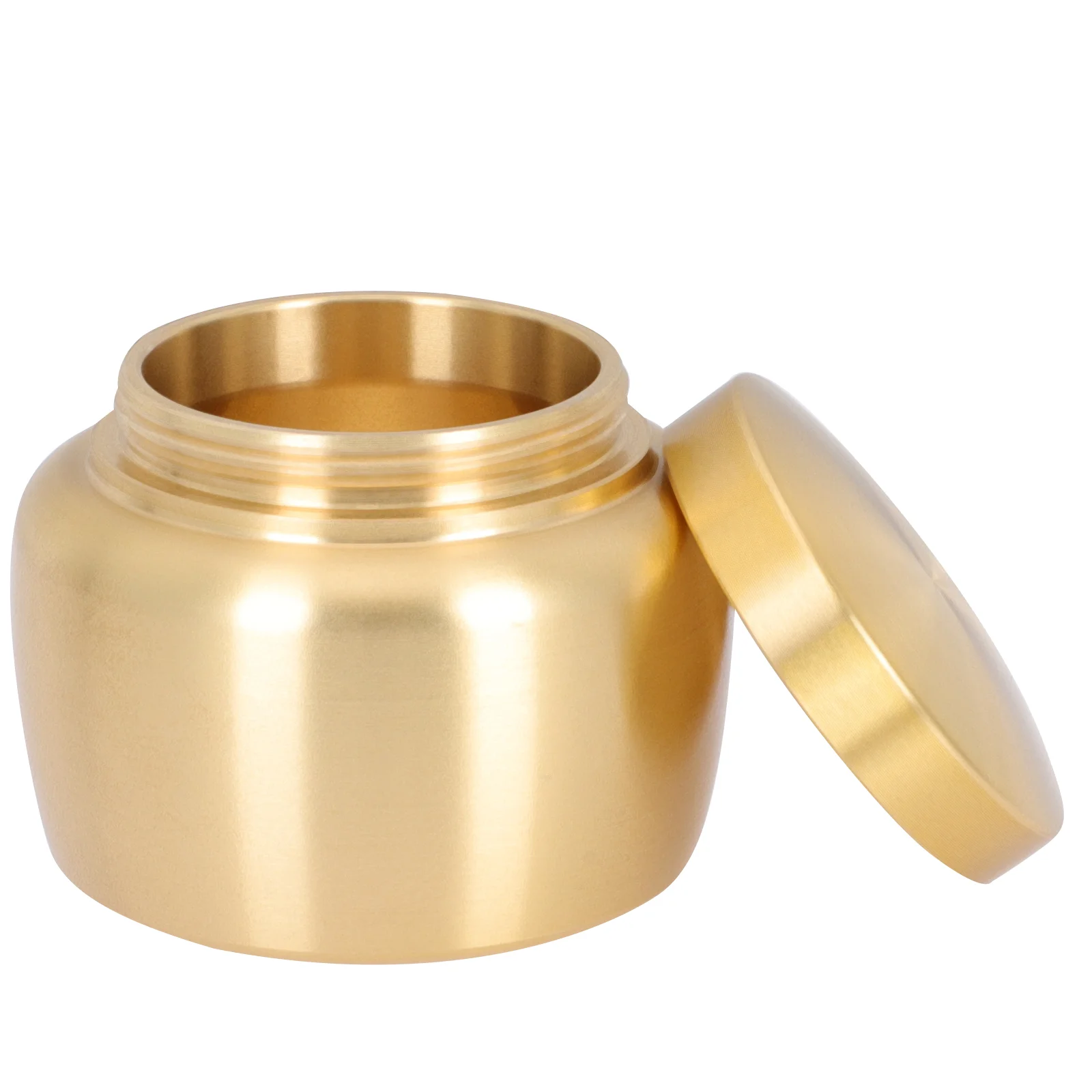 Portable Mini Copper Tea Canister Pure Copper Powder Jar Storage Container Sealed Cream Can Home Storage ganization Tin Boxes
