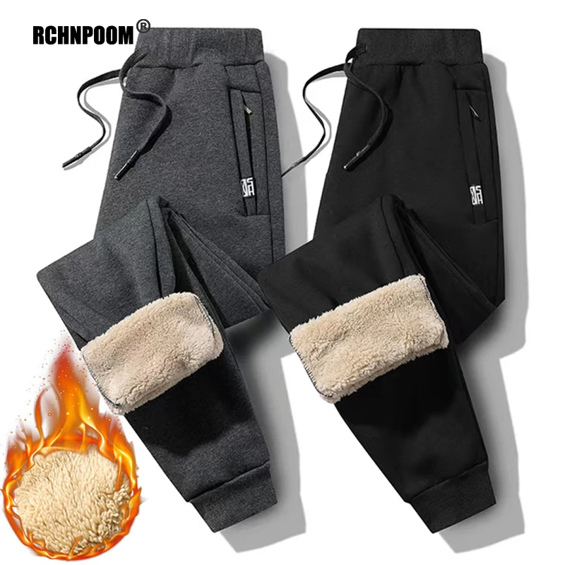 Winter-Thick-Fleece-Pants-Men-2023-Lambswool-Warm-Casual-Thermal ...