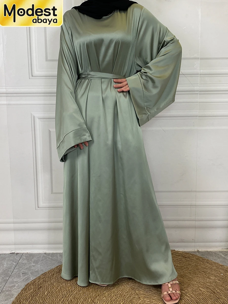 Abito Maxi Caftano Abaya In Pizzo – Arabo Islamico Per Donna, Manica Lunga, Vintage