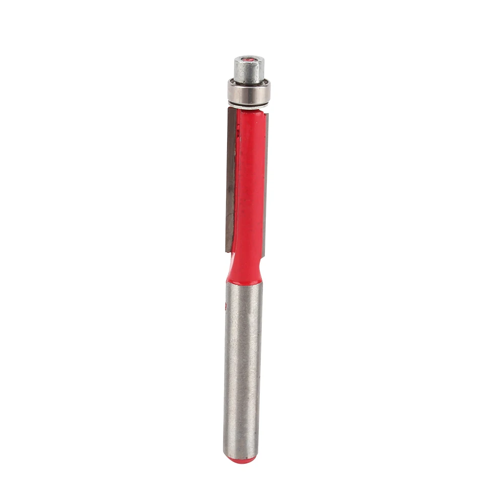 1/4"End Dual Flutes Straight Shank Trim Router Flush Trim Cutter Bit Tool