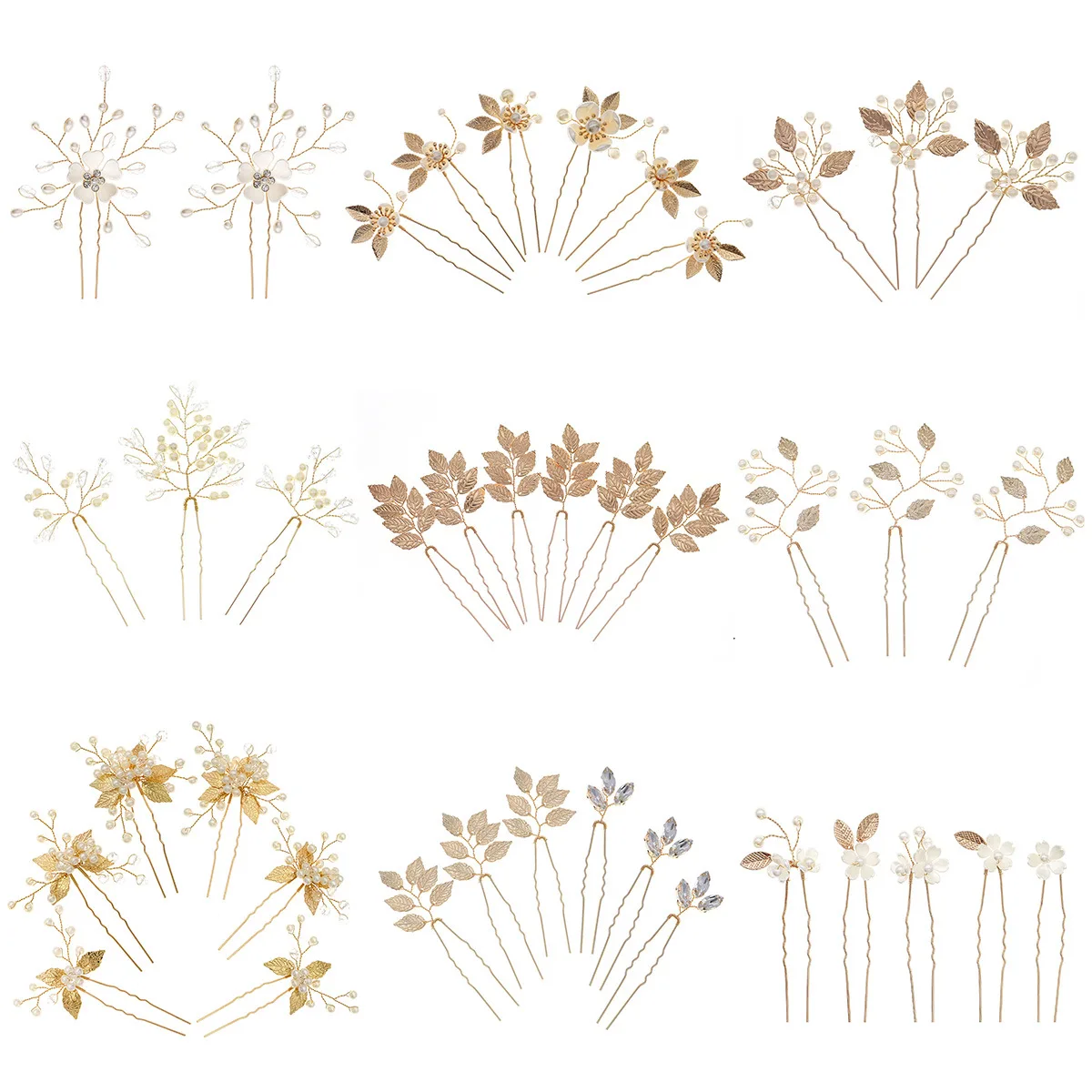 Bridal Hair Accessories 5pcs/pack Flower Clip Women Hair Clip Pearl Wedding Hair Comb Bridal Accessories Exquisite Wedding Jewelry Hairpin