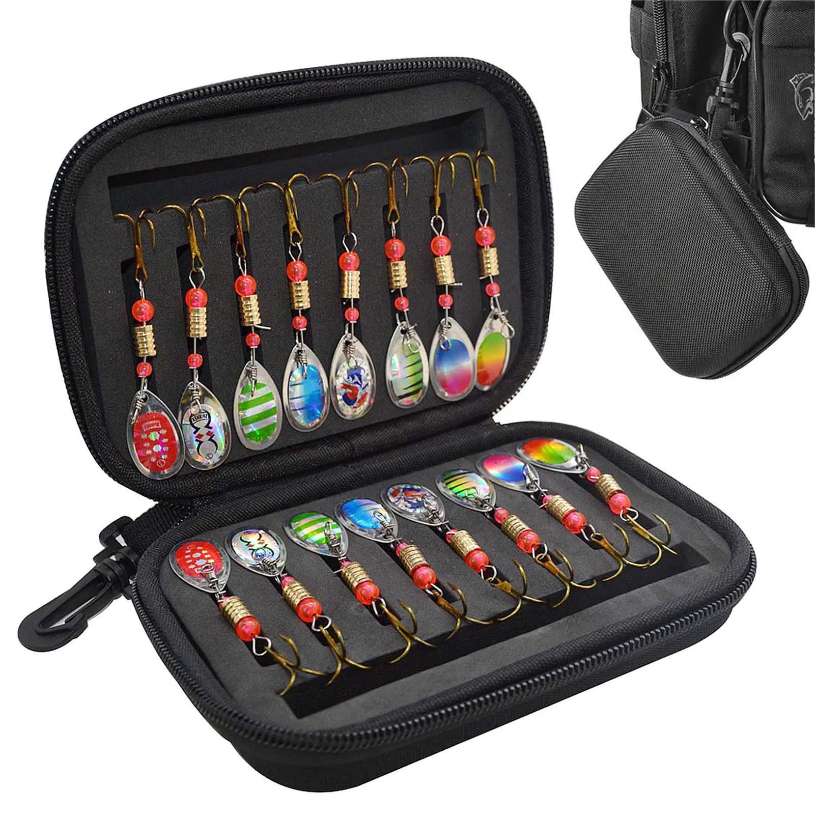 

Набор Блесен для спиннинга с блестками и непрерывным мерцанием и вибрацией, подходит для рыбалки