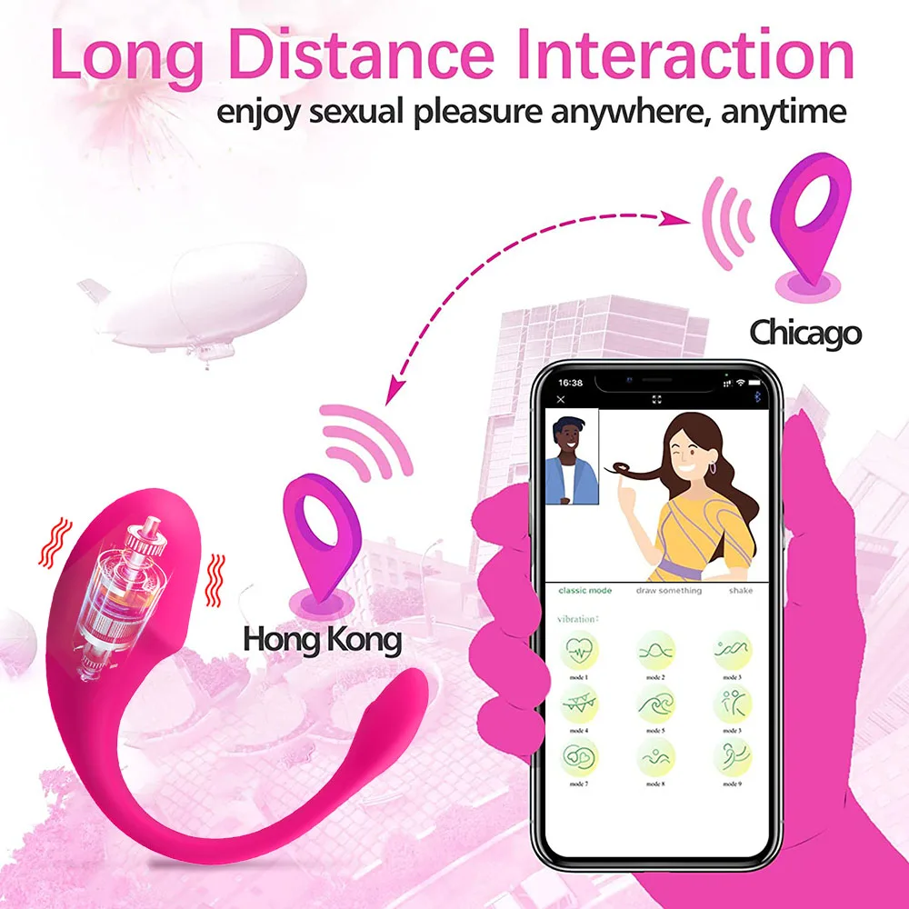 Sexy Toys Bluetooth G Spot Dildo Vibrator for Women Wireless APP Remote Control Wear Vibrating Egg Panties Sex Toys for Adults