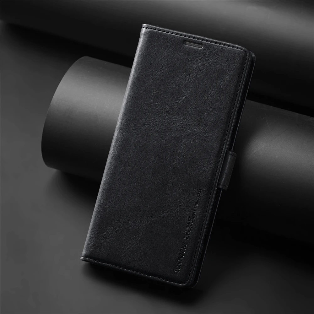 

Magnetic Closure Leather Wallet Case for Samsung Galaxy S23 S21 S20 FE S24 Ultra S9 S10 S22 Plus RFID Blocking Card Holder Cover