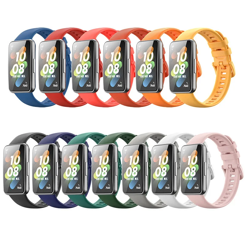 FunBand Cinturino Compatibile per Huawei Band 7,Quarkfit Silicone da Polso Fascia Braccialetto di Ricambio Polso Cinturino di Ricambio per Huawei Band 7 Smartwatch