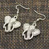 New Fashion Handmade Lovely Thailand Mounts Elephant Pendants Silver Color Earrings For Womens Style 5