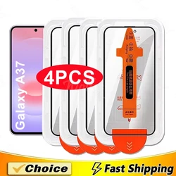 Dust - Free Easy Installation Oleophobic Tempered Glass Screen Protector - Galaxy A37