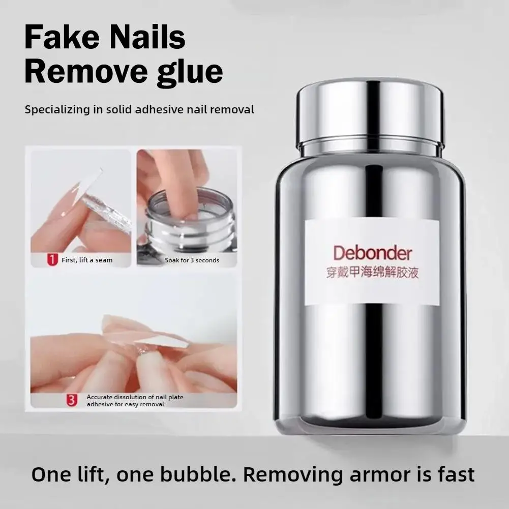 Nail Polish Remover Gel for False Nails Removal No Damage