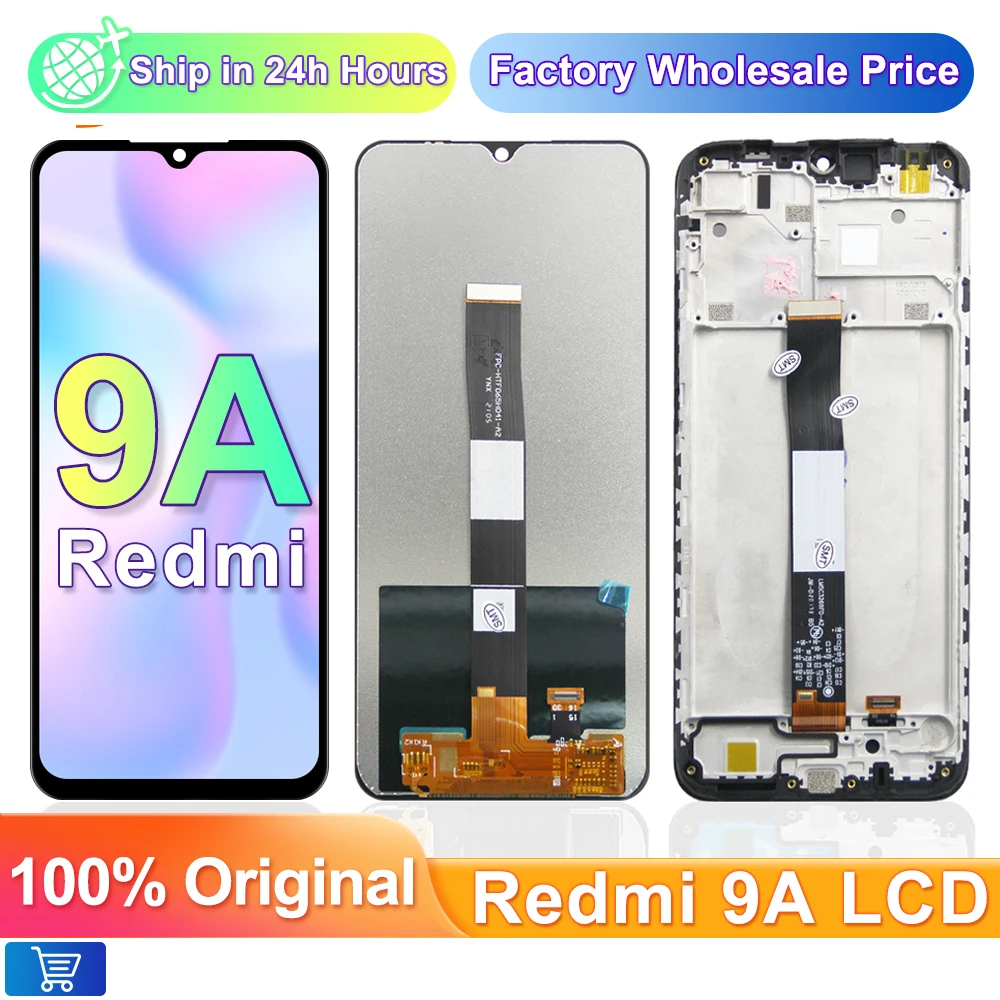 

6.53 inches Screen For Xiaomi Redmi 9A 9C Display LCD Touch Screen Digitizer For Redmi 9 LCD Replacement Phone Parts Assembly