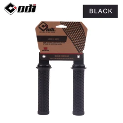 Enhanced Silicone Lock-On Anti-Slip Bicycle Handlebar Grips with Shock Absorption and Updated Waffle Pattern Design (VS-21 Black)