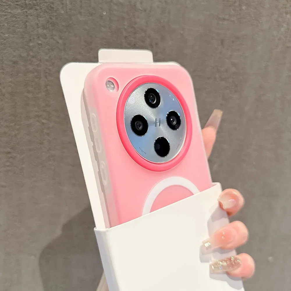 Luxury Candy 2-in-1 Matte Magnetic Magsafe-Compatible Wireless Charging Clear Soft Cover Case