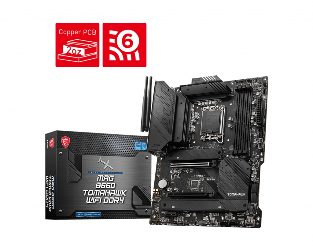 Scheda Madre Ddr5 Ddr4 Scheda Madre Del Computer Supporta Cpu 12400F 12600Kf 12700 B660 Tomahawk Wifi Ddr4