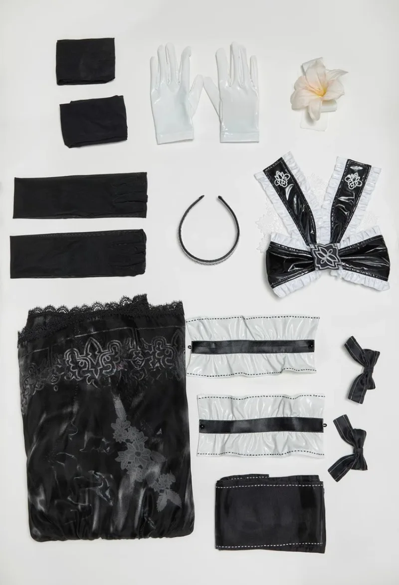 NieR: Automata-Inspired 2B Cosplay Costume with Backless Dress (Unofficial)