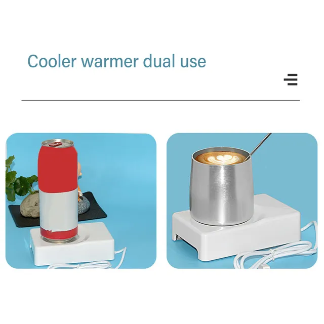 Beverage Warmer Cooler USB Powered Dual Use 10°C to 45°C Compact Versatile Mug Warmer Cooler for Home Car Office 5