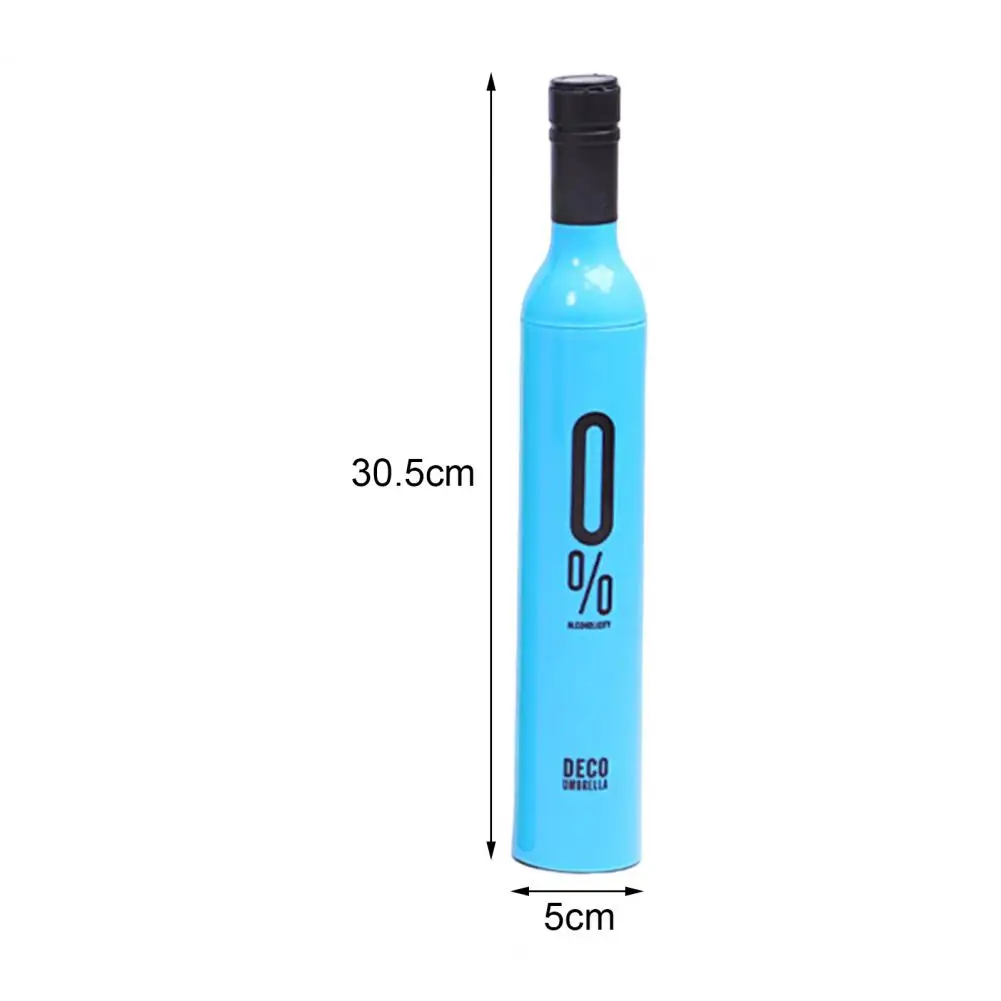 Folding Umbrella Wine Bottle Umbrella Strong Wind Resistance Sunshade Reverse Folding for Outdoor