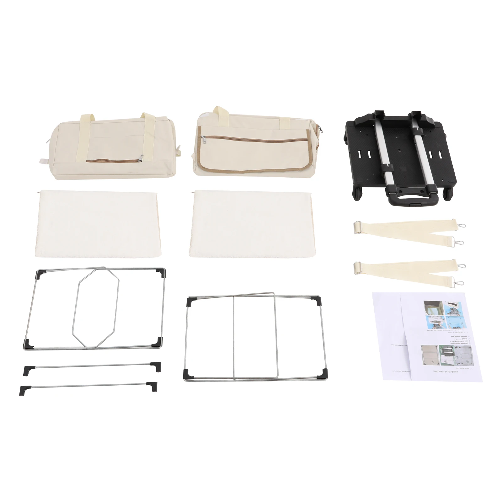 Double-Layer Rolling Pet Carrier – Trolley Suitcase with Mesh Windows for Cats & Dogs