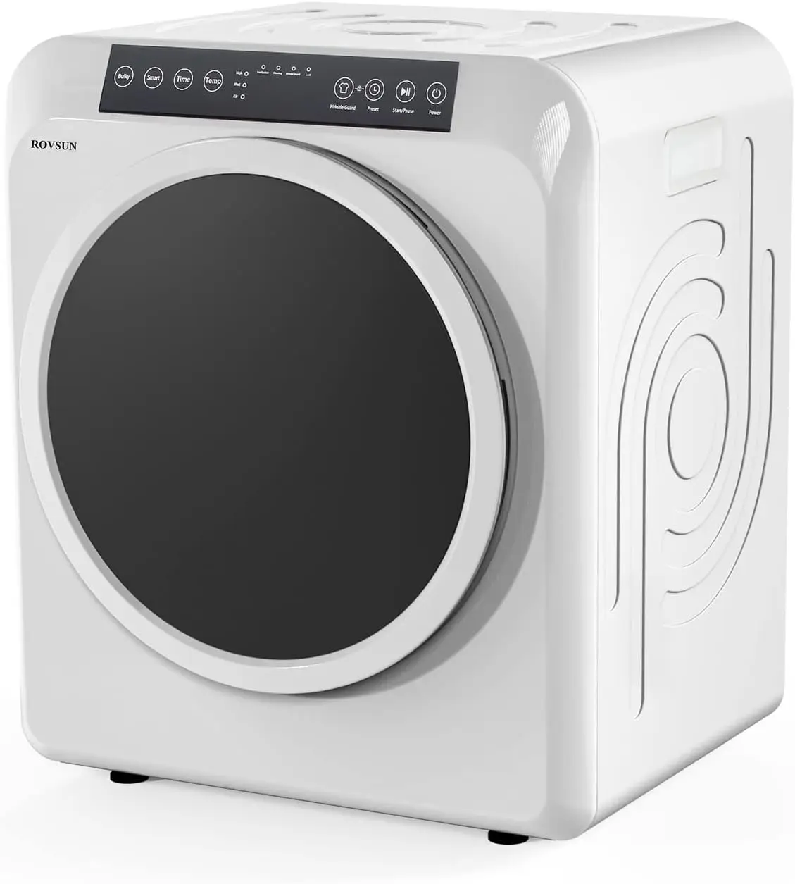 13.2LB Portable Clothes Dryer 3.5 Cu.Ft Front Load Tumble Laundry Dryer with LCD Touch Screen Stainless Steel