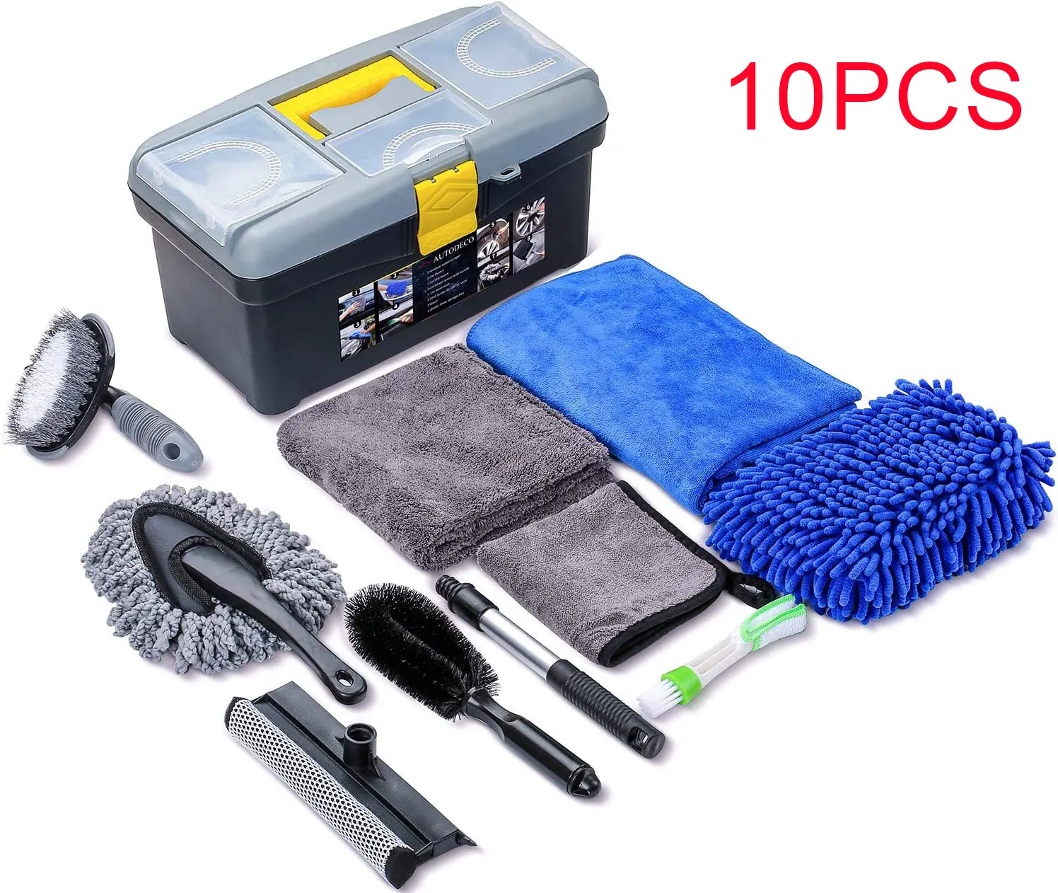 NUKASENCarCleaningToolsKitDetailingInteriorsCleaningClothCar
