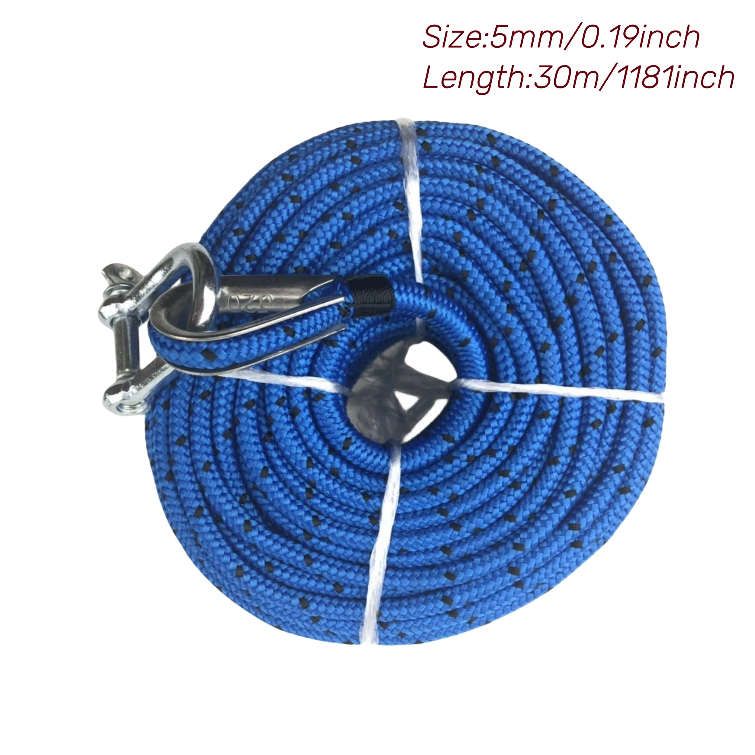 Marine Boat Suitable  TRAC Premium Anchor Rope for All Electric Winches 100'(30m) x 3/16"  (5mm)