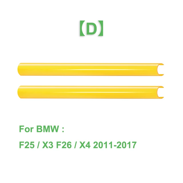 2Pcs Car Front Grille Trim Strips Cover Frame Stickers For BMW F10 E60 F30 F32 F20 F22 F06 F02 F25 F26 G20 1 2 3 4 5 6 7 Series D Yellow