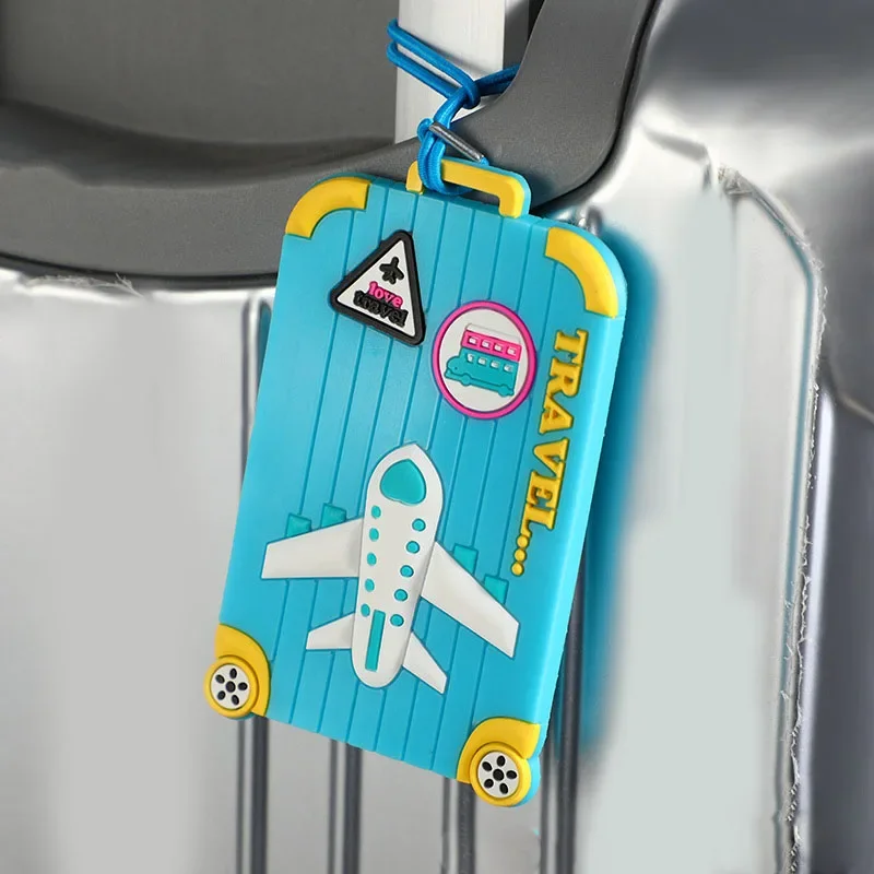 

Candy Color Silicone Luggage Tags for Suitcase Luggage Bags Fashion Creative Travel Label ID Addres Holder Travel Accessories