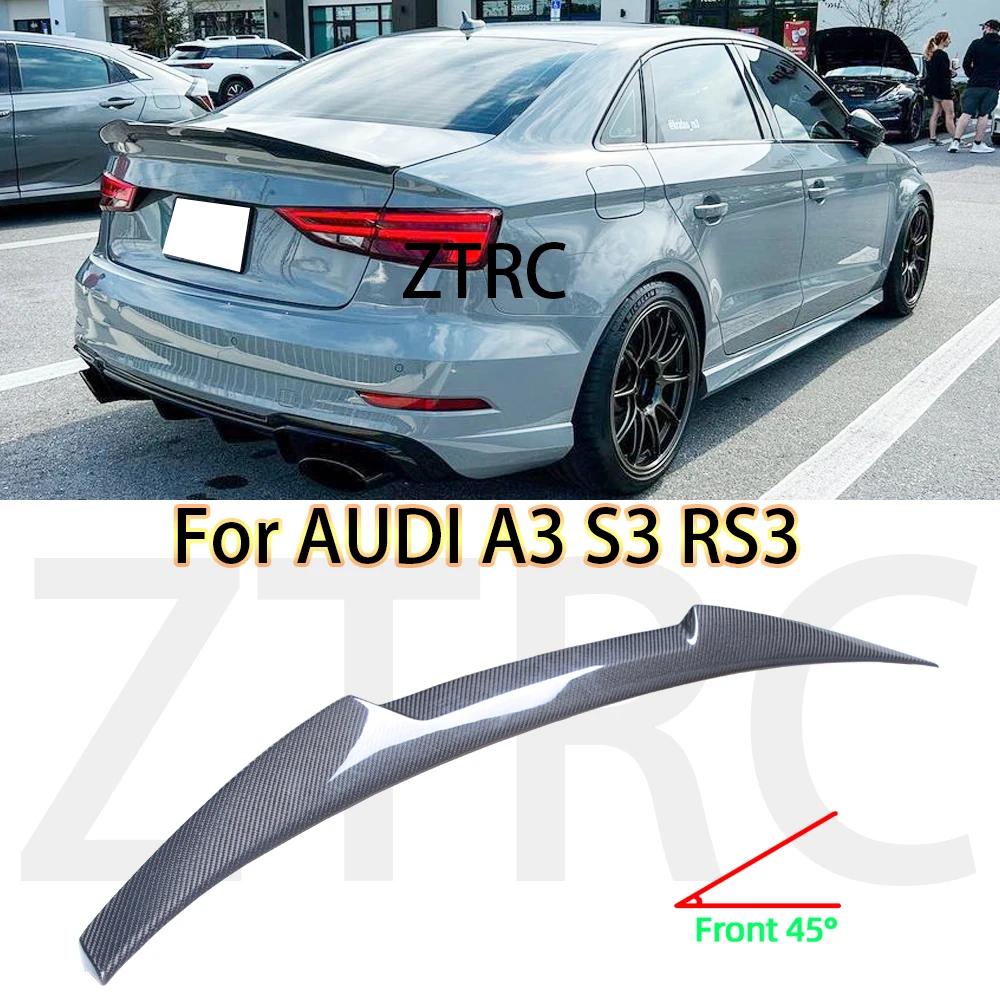 Car Spoiler For Audi A3 S3 RS3 8V Limousine M4 Style Real carbon fiber ...