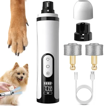 Electric Dog Nail Grinder Rechargeable Pet Nail Grinder Quiet Cat Nail Grinder Suitable for Small Middle Large Dogs and Cats 2