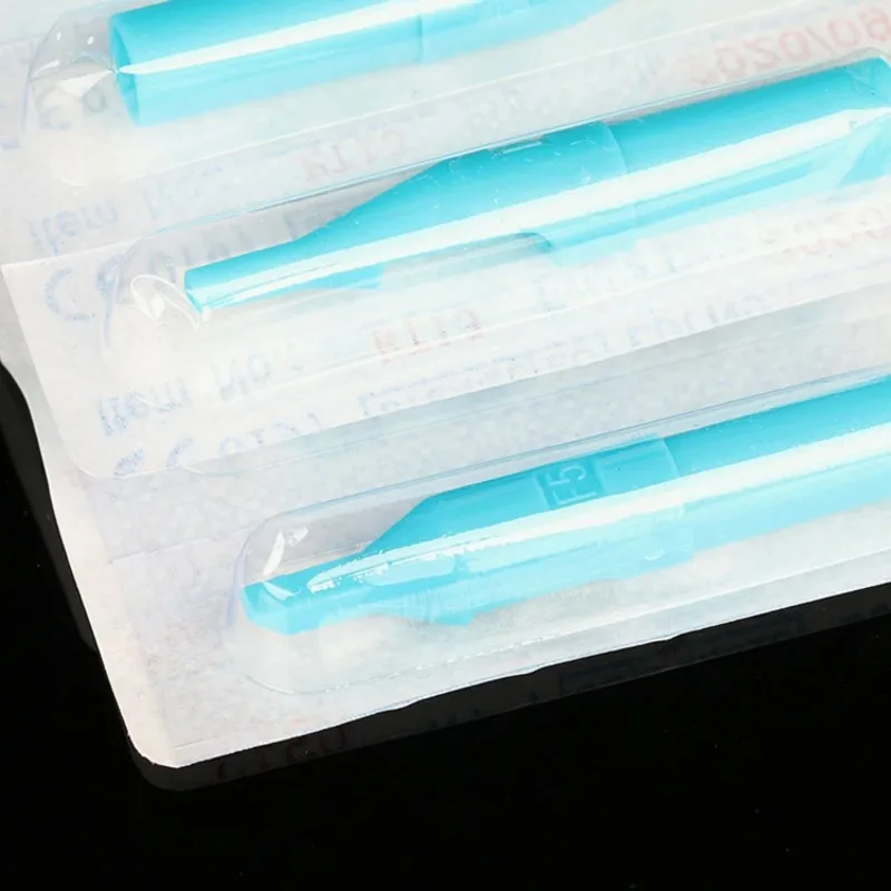 50pcs 3/5/7/9/11/13RT Sterile Disposable Tattoo Machine Gun Nozzle Tips Needle Tube Tattoo Gun Needle Ink Cup Grip Kits tattoo microblading needles