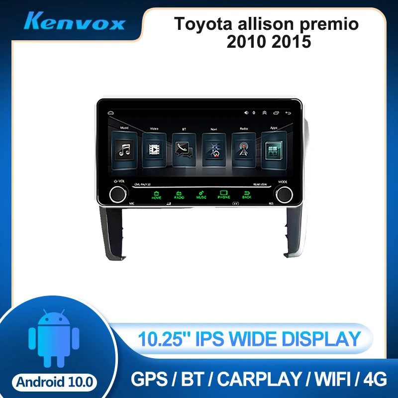 

Автомагнитола 10,25 дюймов, Android, для Toyota Allison Premio 2010, 2015, мультимедийный плеер, GPS-навигация, стерео экран, головное устройство, 4G + WIFI