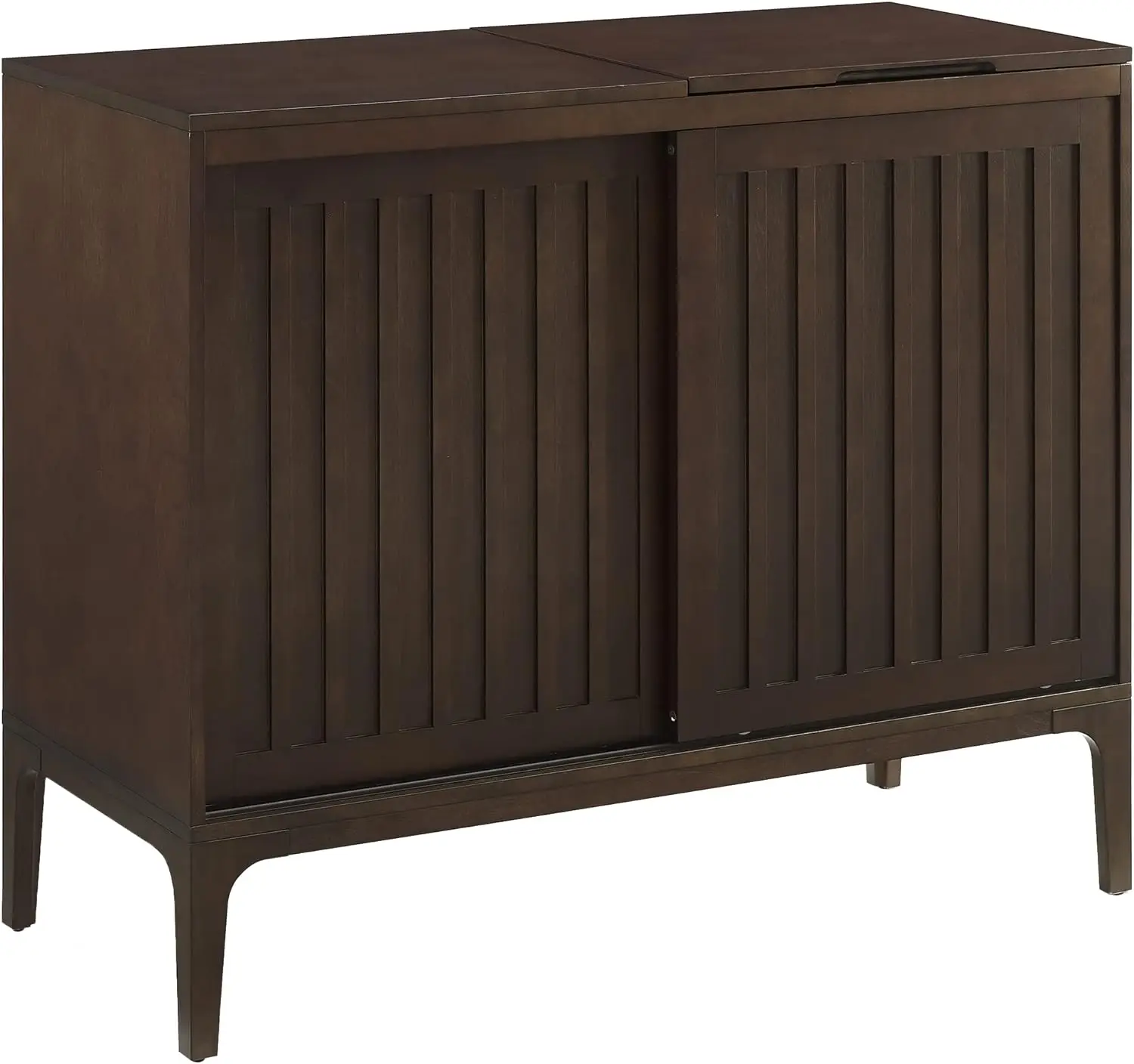 

Медиаконсоль для хранения записей Crosley Furniture Asher, темно-коричневая