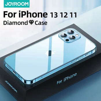 Прозрачный чехол Joyroom для iPhone 12 13 Pro Max, задняя панель из поликарбоната и ТПУ, ударопрочный чехол с полной защитой объектива для iPhone 11 Pro, прозр...