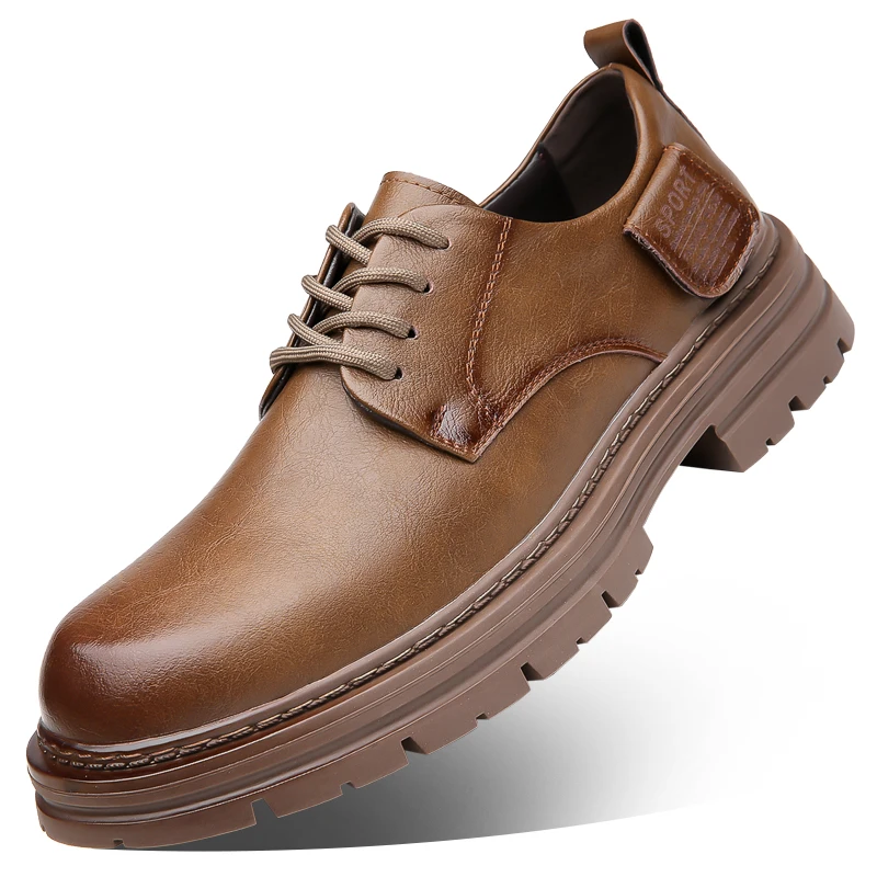 

2023 Men's Split Leathe shoes 38-44 Soft Anti-slip Rubber Loafers Soft Man Casual Leather Shoes