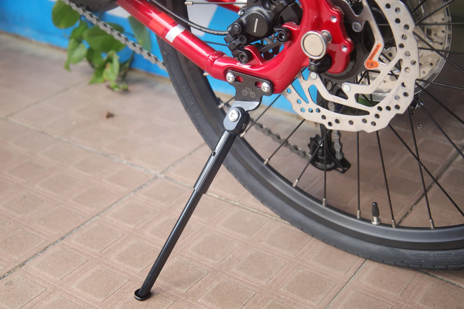 Ständer aus Silverock-Legierung 20 Zoll Parkst änder für Seeschlage d9 p10 x11 3 Sechzig Hecht Fahrrad Ständer leichte Fahrrad teile – Detail 5