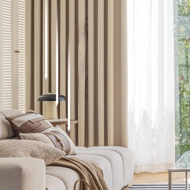 2023 New Cotton Linen Thickened Blackout Living Room Curtain Sunscreen Heat Insulation Bedroom Curtains Light Luxury Warm Drapes 2
