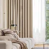 2023 New Cotton Linen Thickened Blackout Living Room Curtain Sunscreen Heat Insulation Bedroom Curtains Light Luxury Warm Drapes 2