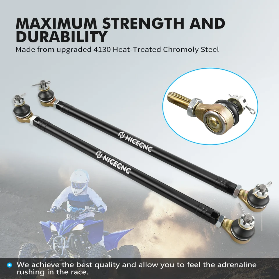Tie Rod End Kit For Yamaha YFZ450 (2 Sets) - Fits 2007-2009, 2012-2013 Models